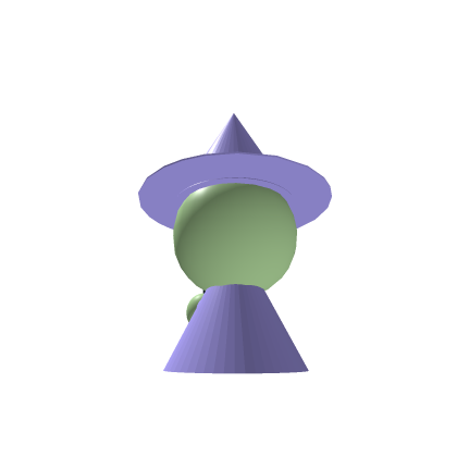 🧙‍♀️ Cartoon Low Poly Witch Avatar Character