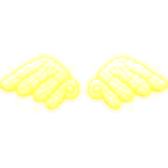 [ GLOWING ] Yellow Angel Wings