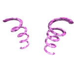 Pink Sparkle Coils