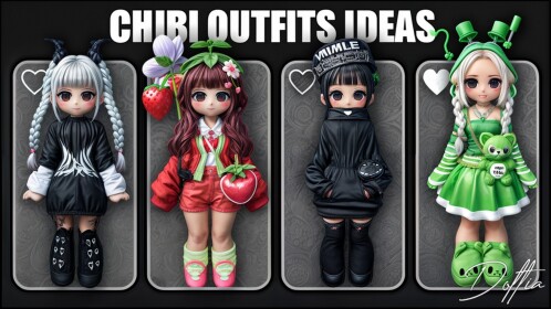 Chibi Mädchen Outfits