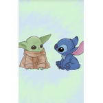 Stitch and baby Yoda freinds
