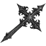 White Gothic Vampire Cross