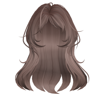 Light Brown Wavy Wolf Cut Long Hair Roblox item