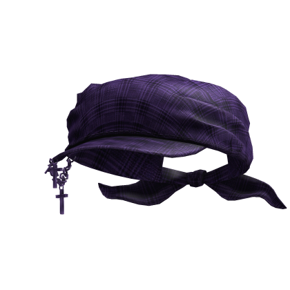 Cadet Grunge Y2K Tied  Cap (Purple) Roblox item