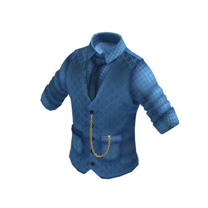 Waistcoat | Rolled up Shirt | Light Blue