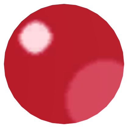 Shiny Round Forehead Gem (Red)
