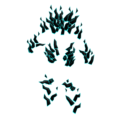 Dark Teal Flames
