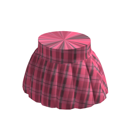 Pink pleated plaid skirt Roblox