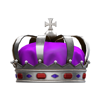 purple & silver crown Roblox item