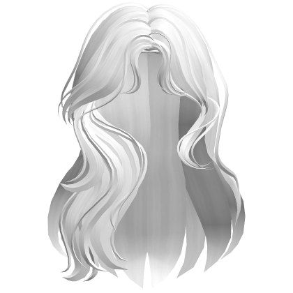 Wavy Flowy Cute Hair - White Roblox item