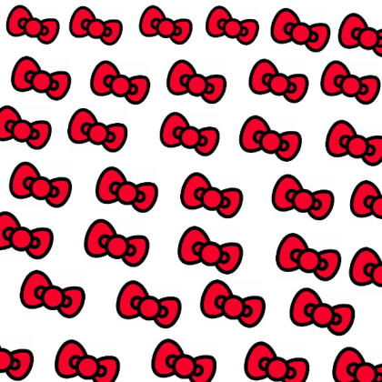 Hello kitty bow pattern Roblox decal