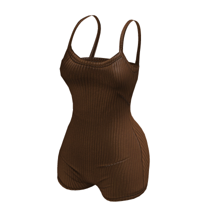 Y2K Gym Bodysuit - Brown