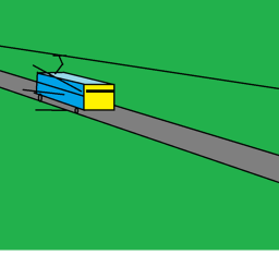 get hit by a train simulator