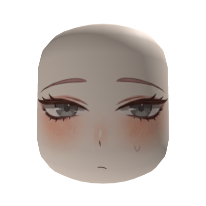 Blushing Grey Eyes Pompous Face