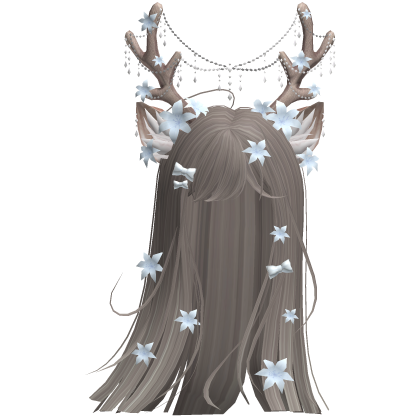 Ethereal Christmas Fairy Fawn Hair w/ Antlers