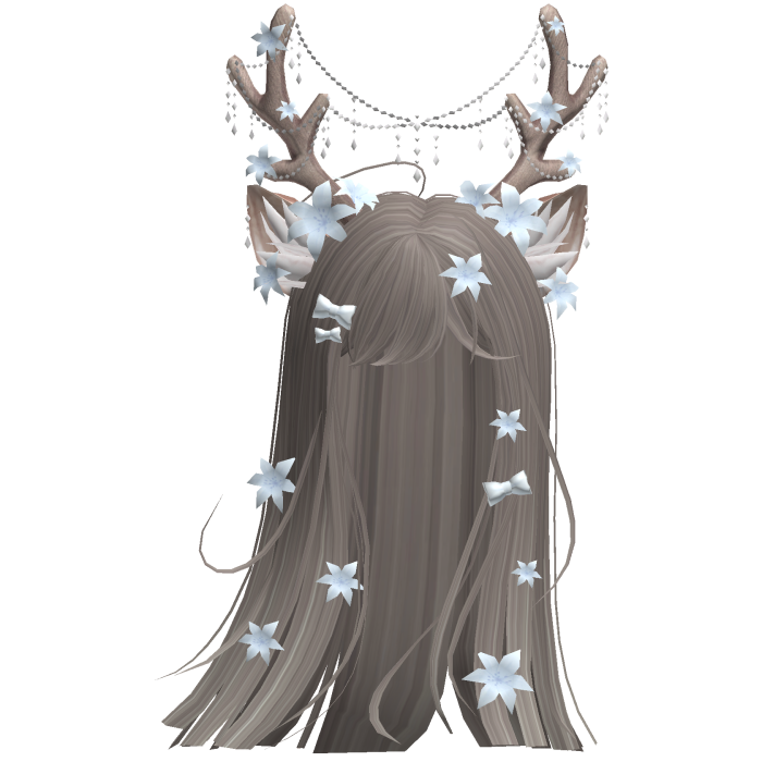 Ethereal Christmas Fairy Fawn Hair w/ Antlers