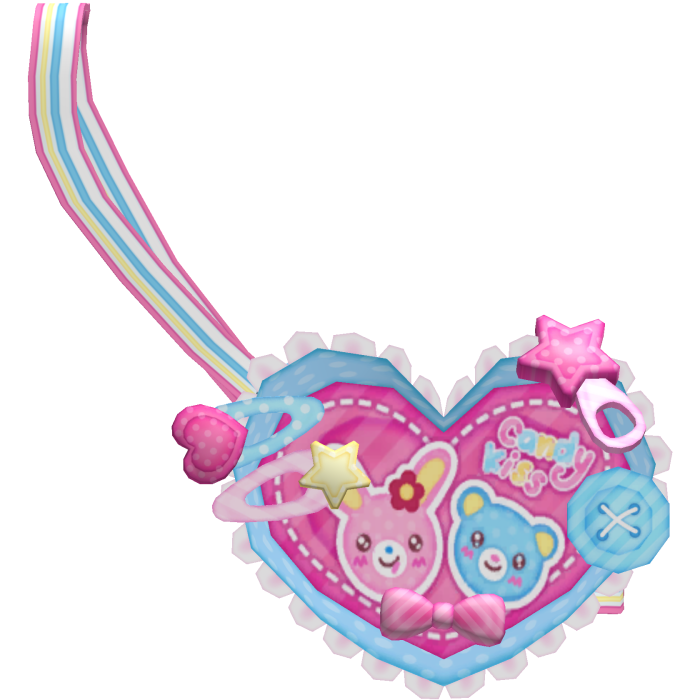 1.0 Cute Kawaii Blue Popo Mezzo Piano Heart Bag