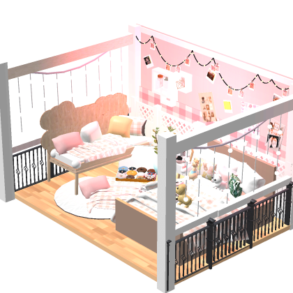 🌸 Pink Bedroom Aesthetic Crowded Decor Room Hou