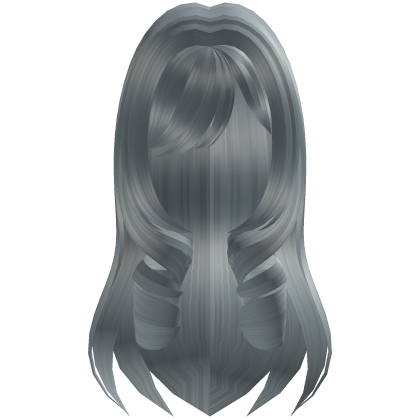 ʚ♡ɞ Light Grey Curly Hair /w Bangs