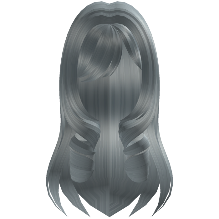 ʚ♡ɞ Light Grey Curly Hair /w Bangs