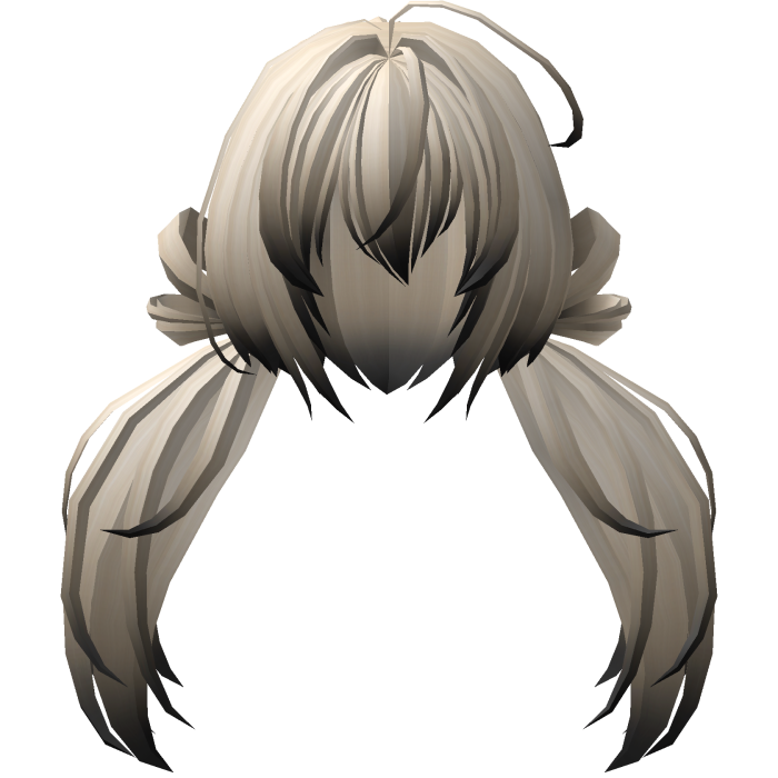 moe pigtails with hair vents in blonde fade
