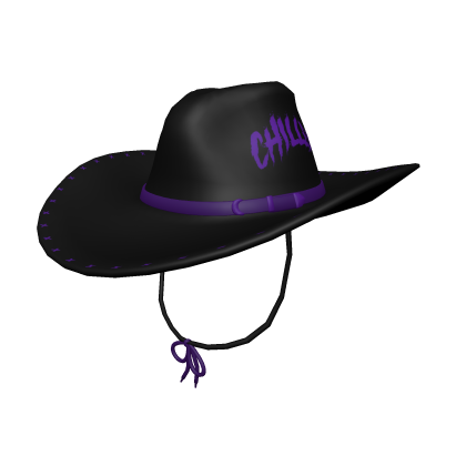 Purple CHILLED Cowboy Hat Roblox item