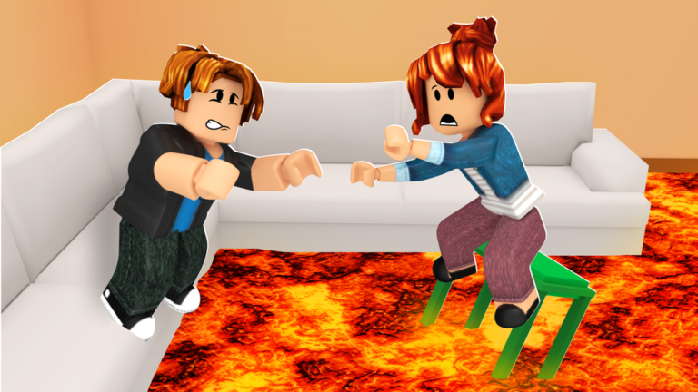 100 Player Floor Is LAVA!! 🔥 screenshot 2