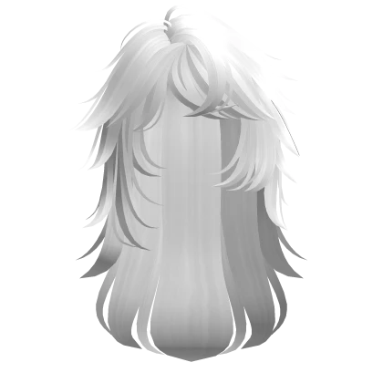 Messy Scene Emo Punk Spiky Hair in White | Roblox Item - Rolimon's
