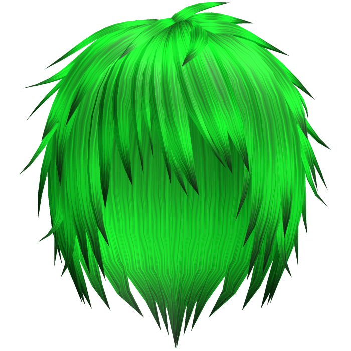 neon green kuro messy japanese anime boy hair