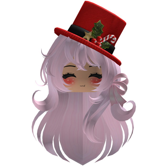 Beautiful Christmas hat hairstyle bow (Pink)