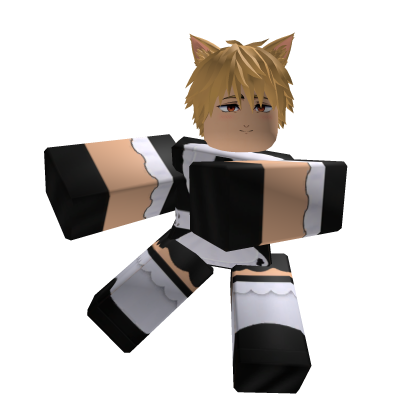 Denji Maid Cat Boy Back Companion