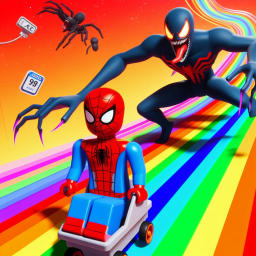 ESCAPE SPIDERMAN IN A SLIDE OBBY!!