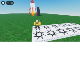 Fly a rocket ship to  winners area