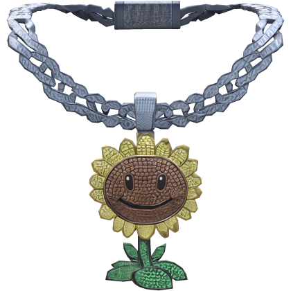 Plants Vs Zombies Sunflower Chain Necklace 3.0