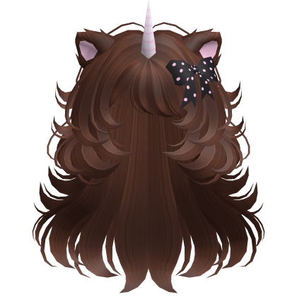Messy Unicorn Curly Wolfcut in Auburn