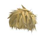 Golden Messy Anime Hair