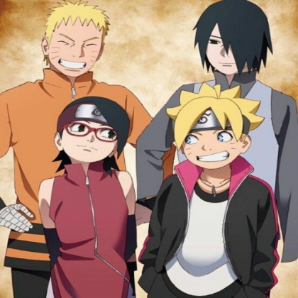 Naruto,Boruto,Sasuke,and Sarada Roblox decal