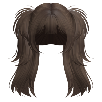 Cute Gyaru Messy Pigtails (Brown)
