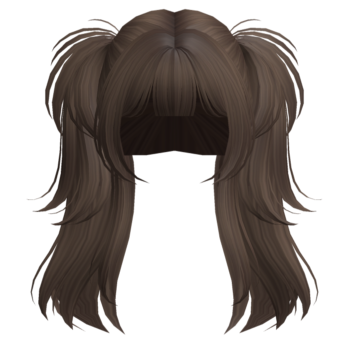 Cute Gyaru Messy Pigtails (Brown)