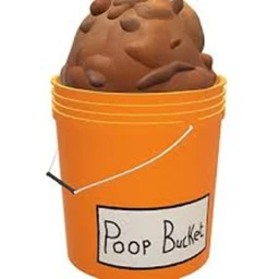 poop in a bucket icon