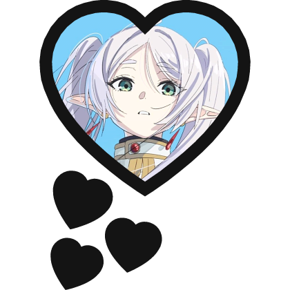 Frieren Thinking Hearts