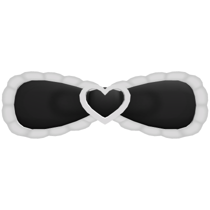 ruffleheartbowhatblack