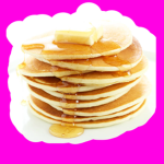 pink pancakes!