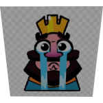 Clash Royale crying King