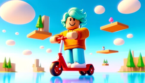 Obby but your on a SCOOTER! [NEW!]