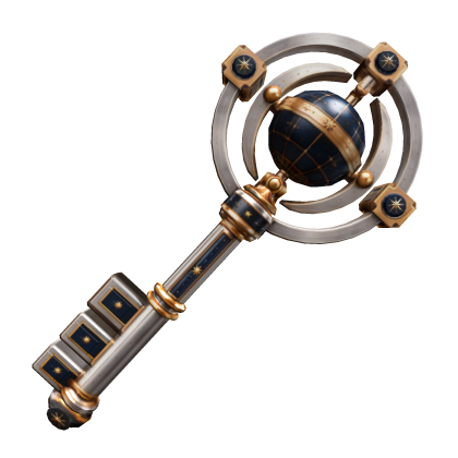 Blue and Gold Astral Key