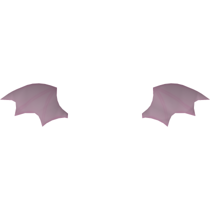 bat wings hairclip/ light pink