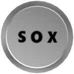 sox's White Lapel Pin