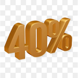 40% cuz im a brokie