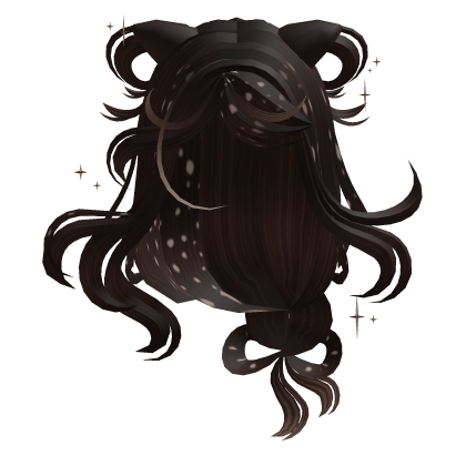 Soft Pretty Messy Cute Deer Hair (Darker Brown) ۶ৎ